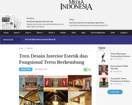 Press Release Piguno Furniture di Media Indonesia