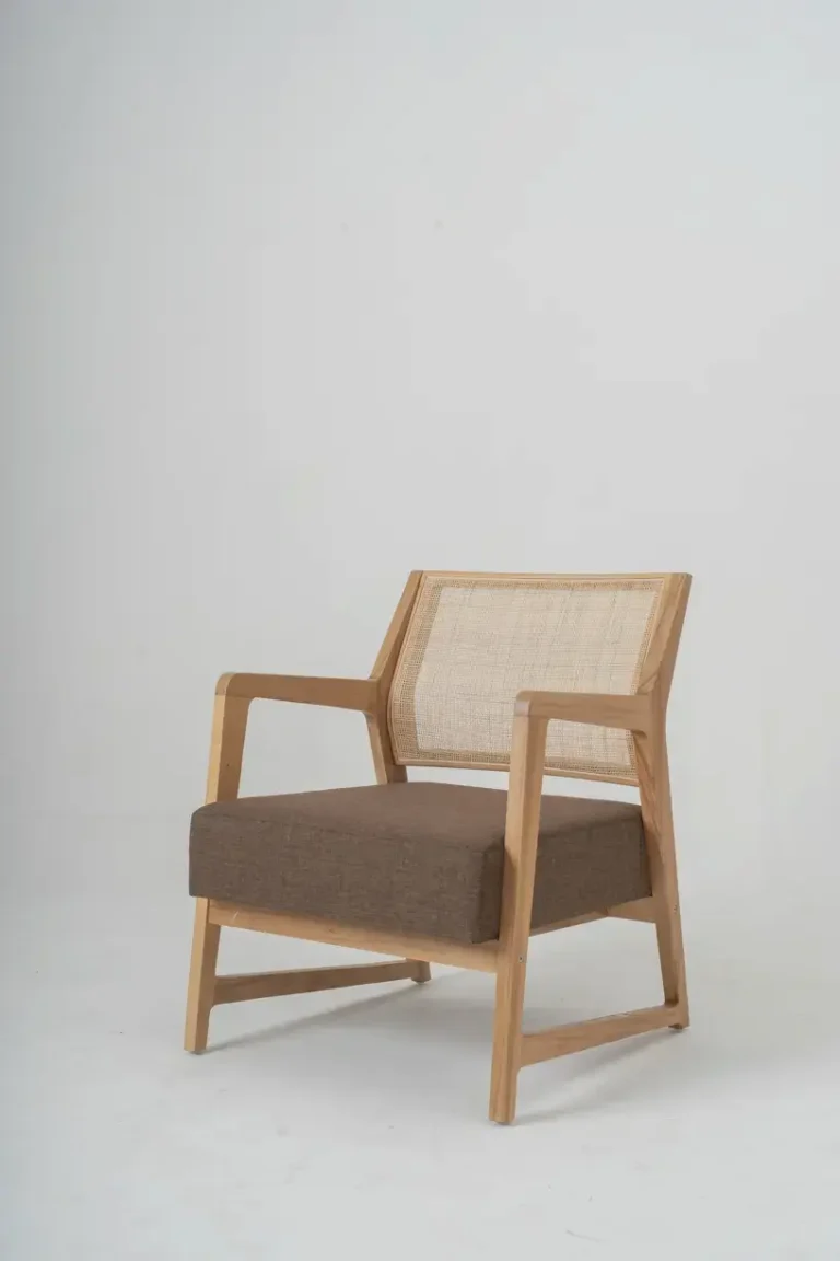 Alora Wooden Sofa Rattan Chair