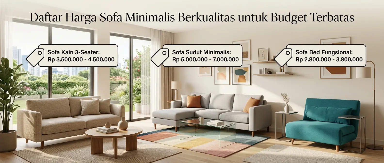 Daftar Harga Sofa Minimalis Berkualitas untuk Budget Terbatas