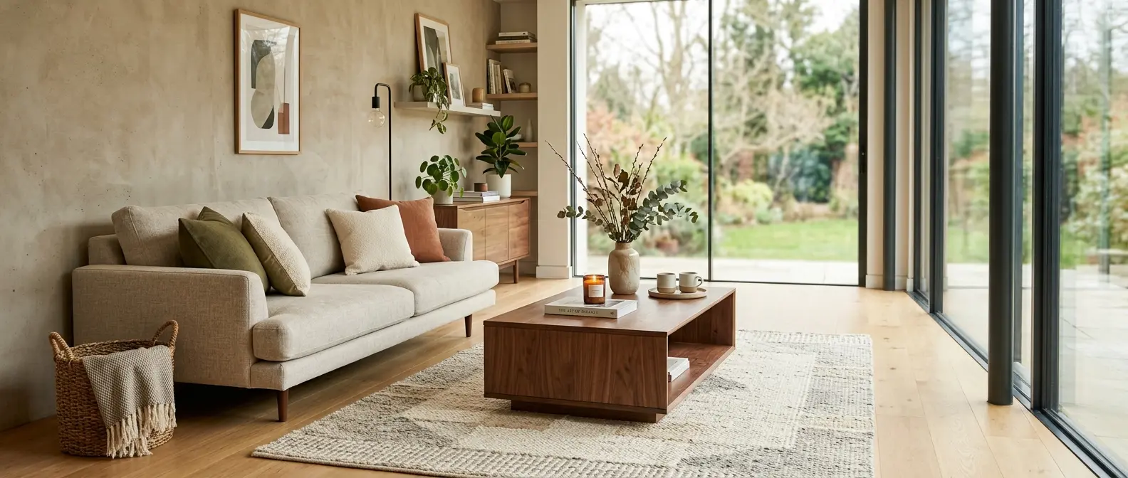Memadukan Sofa Minimalis dengan Coffee Table dan Karpet yang Serasi