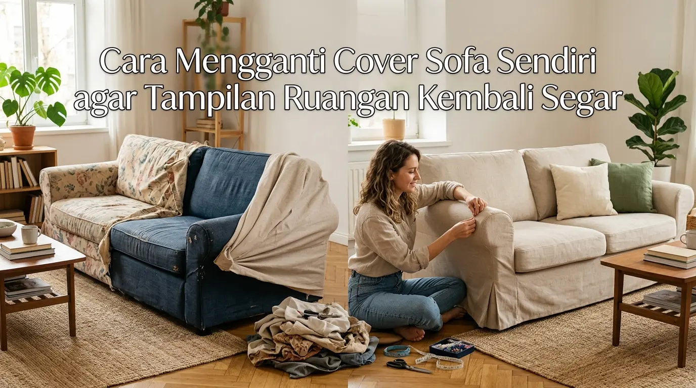Cara Mengganti Cover Sofa Sendiri agar Tampilan Ruangan Kembali Segar
