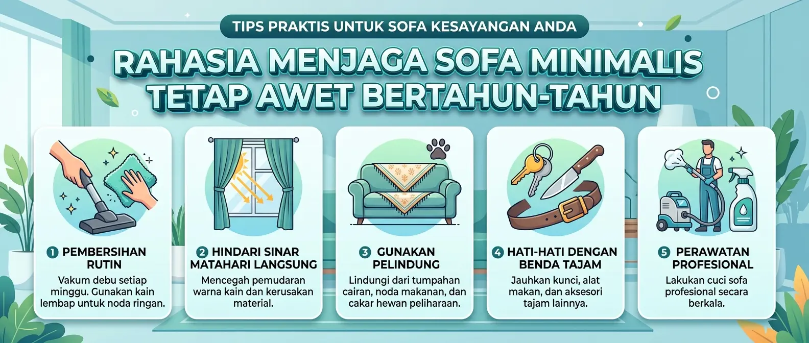 Rahasia Menjaga Sofa Minimalis Tetap Awet Bertahun-Tahun