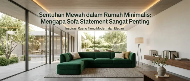 Sentuhan Mewah dalam Rumah Minimalis Mengapa Sofa Statement Sangat Penting