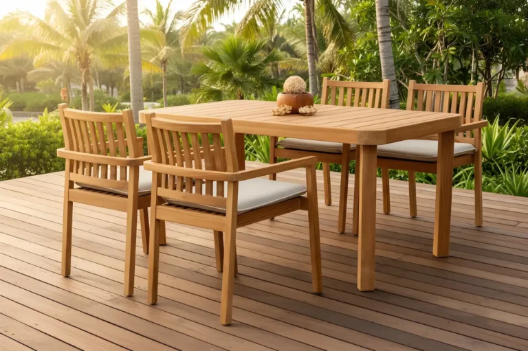 Andaru Dining Set Wooden Outdoor Furniture