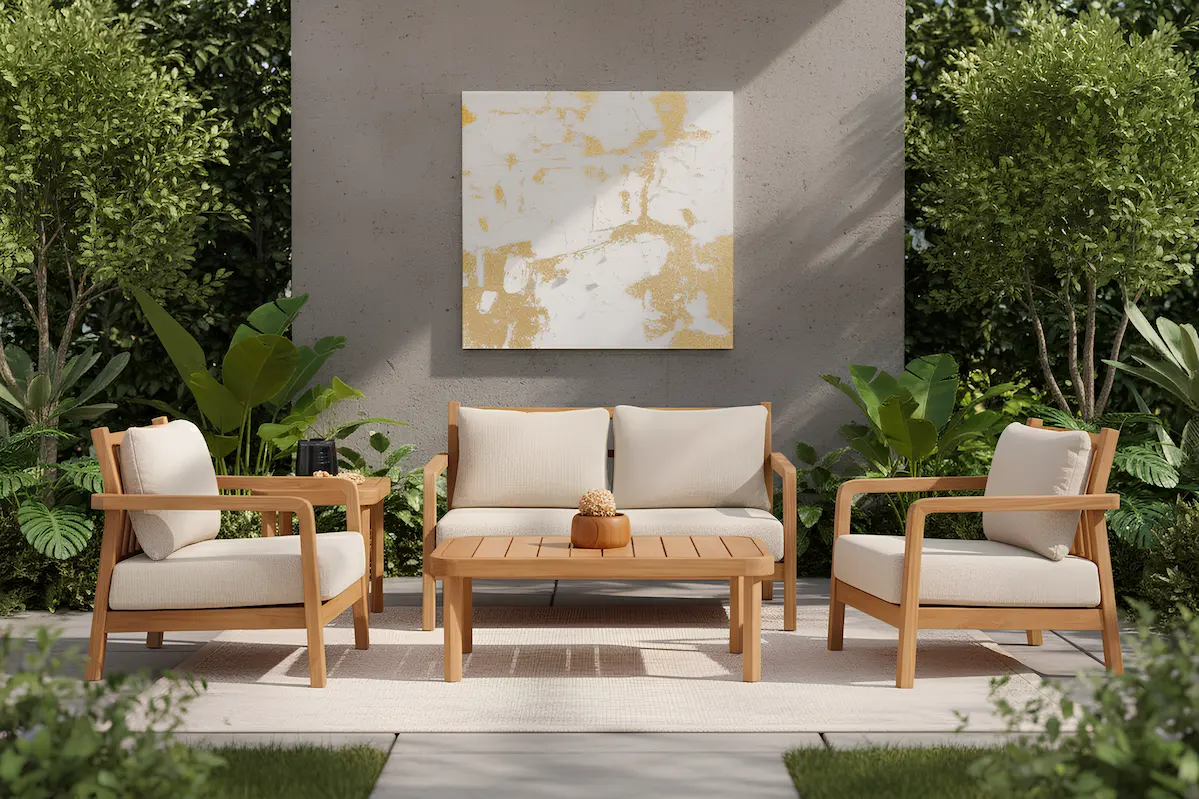 Andaru Living Set Outdoor Wooden Furniture