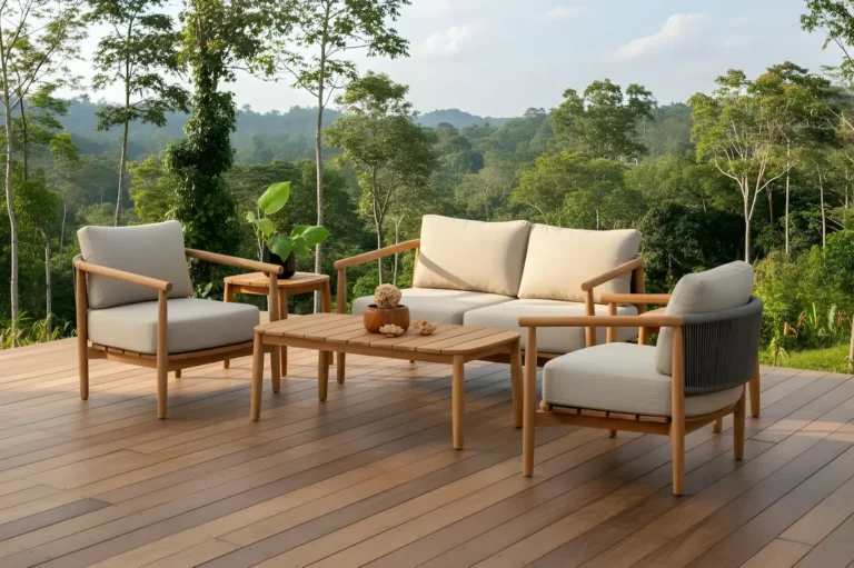 Fortis Living Set Outdoor Wooden Furniture