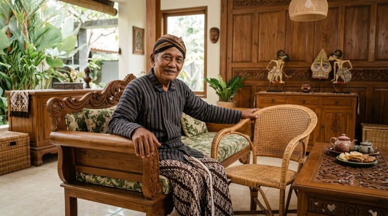 Mengenal Karakteristik Kayu Jati dan Rotan dalam Furnitur Ruang Tamu