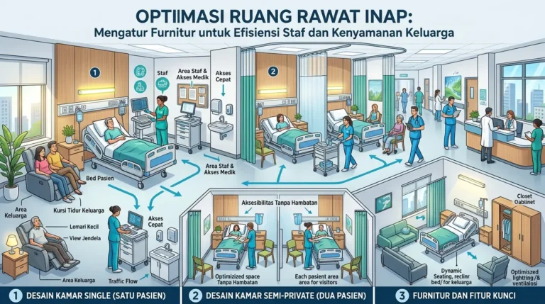 Tips Optimasi Ruang Rawat Inap Mengatur Furnitur untuk Efisiensi Staf dan Kenyamanan Keluarga