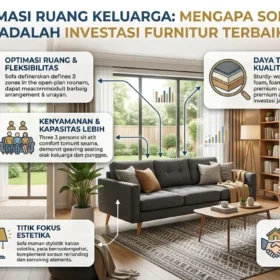Transformasi Ruang Keluarga Mengapa Sofa 3 Seater Adalah Investasi Furnitur Terbaik